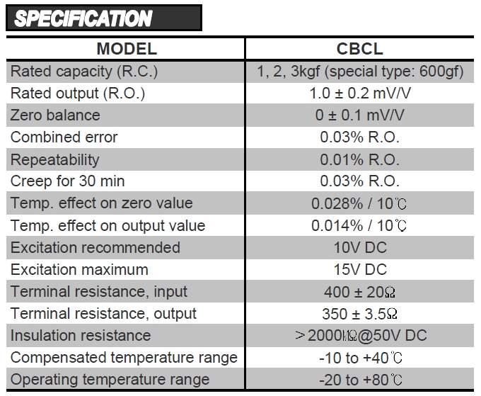 CTAPlus CBCL Single Point Load Cell