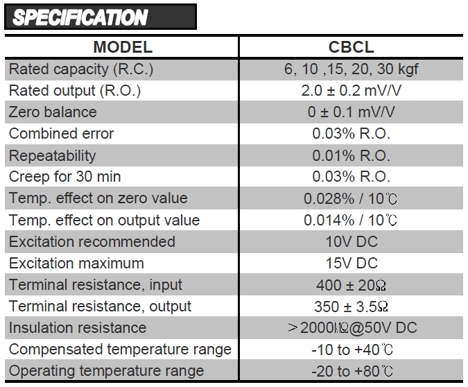 CTAPlus CBCL Single Point Load Cell