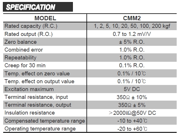 CTAPlus Thailand Miniature Compression Load Cell CMM2