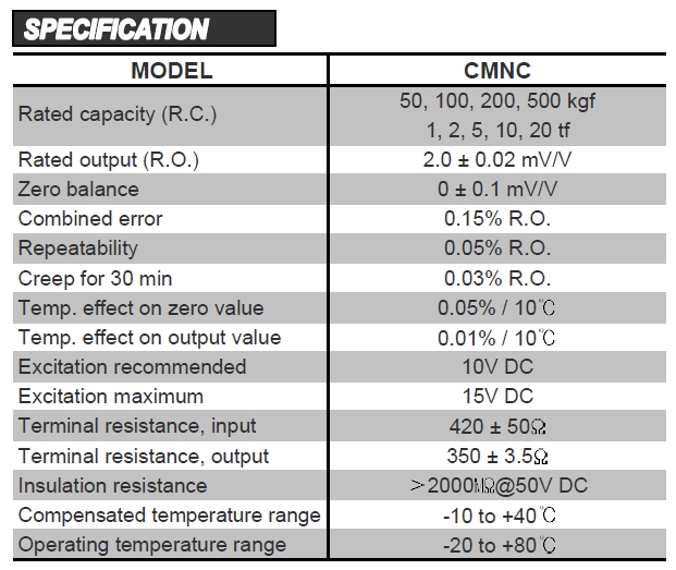 CTAPlus CMNC Miniature Load Cell
