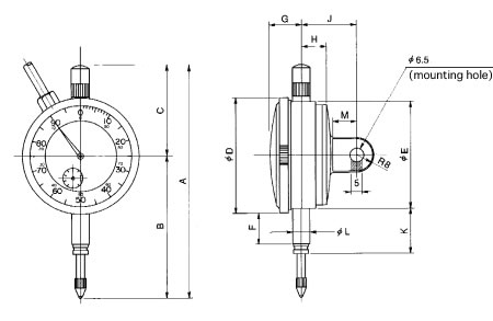 Showa Thailand TCL-FA Dial Gage Type Displacement Transducer Showa Thailand TCL-FA Dial Gage Type Displacement Transducer