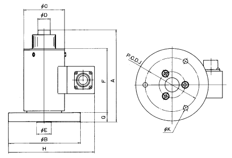 Showa Thailand RC Column Type with Spherical Mounting Plate Load Cell 