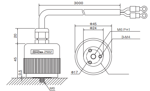 SHOWA SOKKI THAILAND รุ่น MODEL-2502 ประเภท VIBRO CONVERTER 
